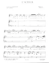 download the accordion score L'acteur in PDF format
