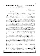 descargar la partitura para acordeón PRENDS GARDE AUX MATHURINS en formato PDF