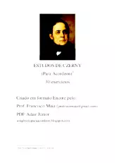 download the accordion score Estudos De Czerny / 30 exercícios  op.599 /  (Arrangement Francisko Maia) in PDF format