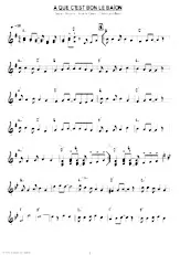download the accordion score A QUE C'EST BON LE BAÏON in PDF format