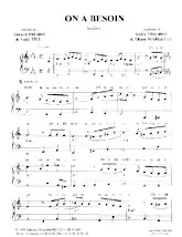 download the accordion score ON A BESOIN in PDF format