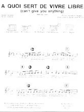 download the accordion score A quoi sert de vivre libre ( Can't give you anything) in PDF format