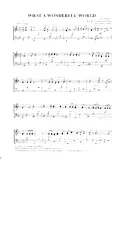 descargar la partitura para acordeón What a wonderful world en formato PDF