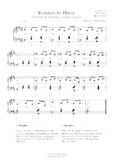télécharger la partition d'accordéon Kommet ihr Hirten au format PDF