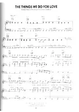 download the accordion score The things we do for love in PDF format