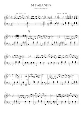 descargar la partitura para acordeón M.TABANDIS en formato PDF