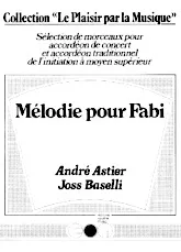 download the accordion score MELODIE POUR FABI in PDF format