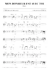 descargar la partitura para acordeón Mon bonheur est avec toi en formato PDF