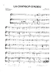 scarica la spartito per fisarmonica La chanson d'adieu in formato PDF