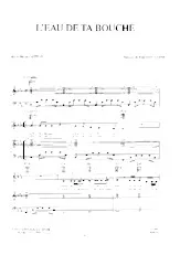 download the accordion score L'eau de ta bouche in PDF format