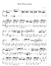 télécharger la partition d'accordéon Pour Else-on Jazz  / Piano au format PDF