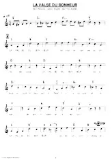 download the accordion score LA VALSE DU BONHEUR (Valse chantée) in PDF format