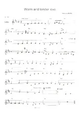 descargar la partitura para acordeón Warm and Tender Love  en formato PDF