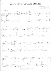 download the accordion score When Irish eyes are smiling in PDF format