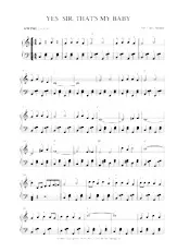 descargar la partitura para acordeón YES SIR THAT'S MY BABY en formato PDF