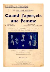 télécharger la partition d'accordéon QUAND J'APERCOIS UNE FEMME au format PDF