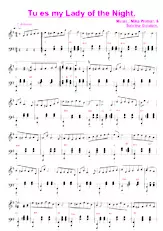 download the accordion score Tu es my lady of the Night in PDF format