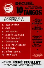 télécharger la partition d'accordéon Recueil de 10 Tangos au format PDF