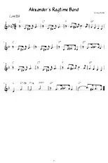 télécharger la partition d'accordéon ALEXANDER'S RAGTIME BAND ut au format PDF