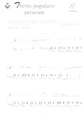 scarica la spartito per fisarmonica Thème populaire Péruvien in formato PDF