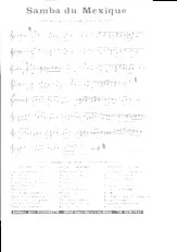 scarica la spartito per fisarmonica Samba du Mexique in formato PDF