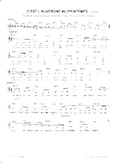 descargar la partitura para acordeón C'EST L'AUVERGNE AU PRINTEMPS en formato PDF