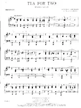 scarica la spartito per fisarmonica Tea for two /  four hands / quatre mains (Arr. Luis Merkur) in formato PDF
