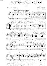 télécharger la partition d'accordéon Mister callaghan au format PDF