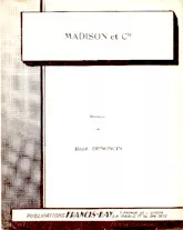 scarica la spartito per fisarmonica MADISON ET Cie in formato PDF