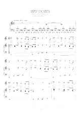 descargar la partitura para acordeón Way down en formato PDF