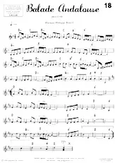 scarica la spartito per fisarmonica Balade andalouse in formato PDF