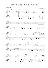 download the accordion score YOU NEVER WALK ALONE CLARINET DUO in PDF format