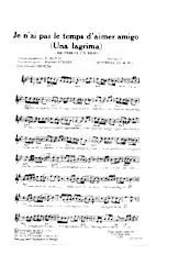 download the accordion score JE N'AI PAS LE TEMPS D'AIMER AMIGO in PDF format