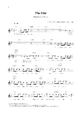 descargar la partitura para acordeón The one en formato PDF