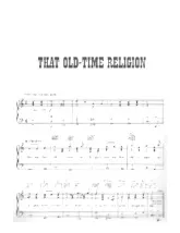 télécharger la partition d'accordéon That old-time religion au format PDF