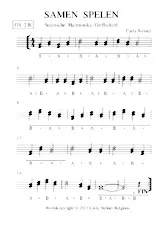 download the accordion score SAMEN SPELEN Griffschrift in PDF format