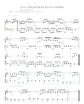 descargar la partitura para acordeón The godfather theme en formato PDF