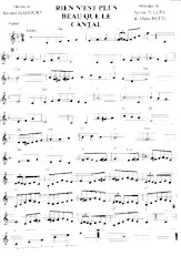 descargar la partitura para acordeón Rien n'est plus beau que le Cantal en formato PDF