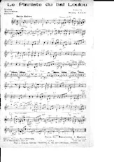 télécharger la partition d'accordéon La pianiste du bal Loulou au format PDF