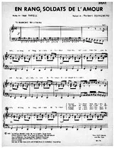 télécharger la partition d'accordéon en rang, soldats de l'amour au format PDF