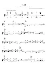 download the accordion score Soli - Adriano Celentano in PDF format