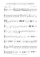 download the accordion score LA PLUS BELLE VALSE D'AMOUR in PDF format