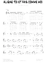 descargar la partitura para acordeón ALIGNE TOI ET FAIS COMME MOI en formato PDF