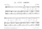 scarica la spartito per fisarmonica Le p'tit jardin in formato PDF