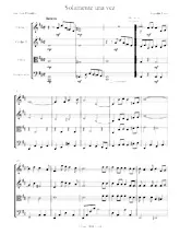 télécharger la partition d'accordéon Solamente Una Vez /  Seulement une fois / String Quartet) / Bolero au format PDF