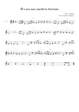 descargar la partitura para acordeón Ô vous nos ancêtres bretons en formato PDF