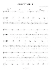 scarica la spartito per fisarmonica Grazie Mille 2ème version in formato PDF