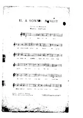 scarica la spartito per fisarmonica IL A SONNE MINUIT in formato PDF