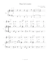 descargar la partitura para acordeón Dans la lumière en formato PDF