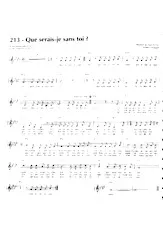 descargar la partitura para acordeón Que serais je sans toi en formato PDF